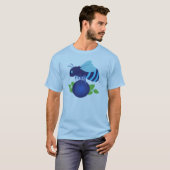 Blauwbes T-shirt (Voorkant volledig)