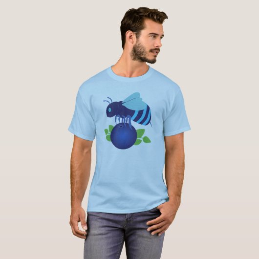 Blauwbes T-shirt (Voorkant volledig)