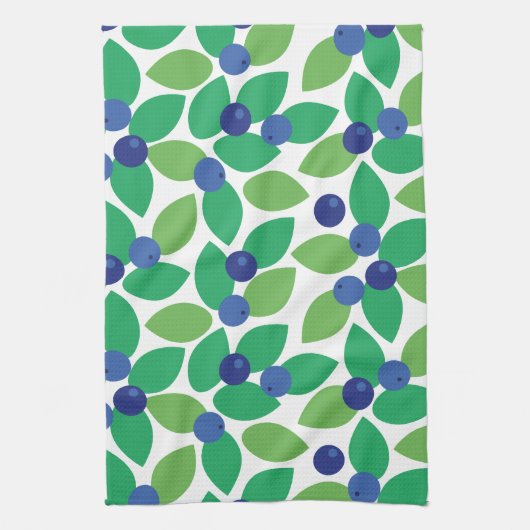 Blauwbes. Theedoek (Verticaal)