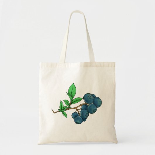 blauwbes tote bag (Voorkant)
