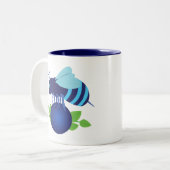 Blauwbes Tweekleurige Koffiemok (Voorkant links)