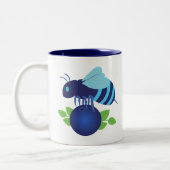 Blauwbes Tweekleurige Koffiemok (Links)