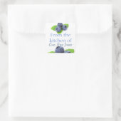 Blauwbes Vierkante Sticker (Tas)