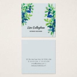 Blauwbes Vierkante Visitekaartjes