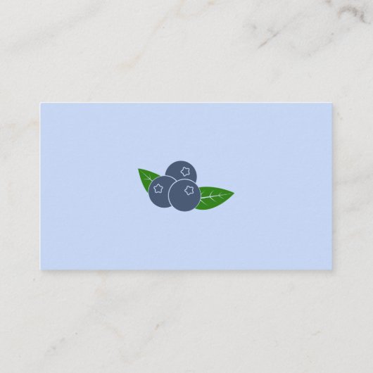 Blauwbes Visitekaartje (Achterkant)