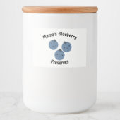 Blauwbes Voedselcontainer Etiket (Voorkant)