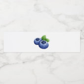 Blauwbes Waterfles Etiket (Enkel label)