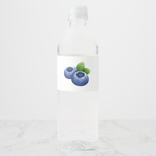 Blauwbes Waterfles Etiket (Voorkant)