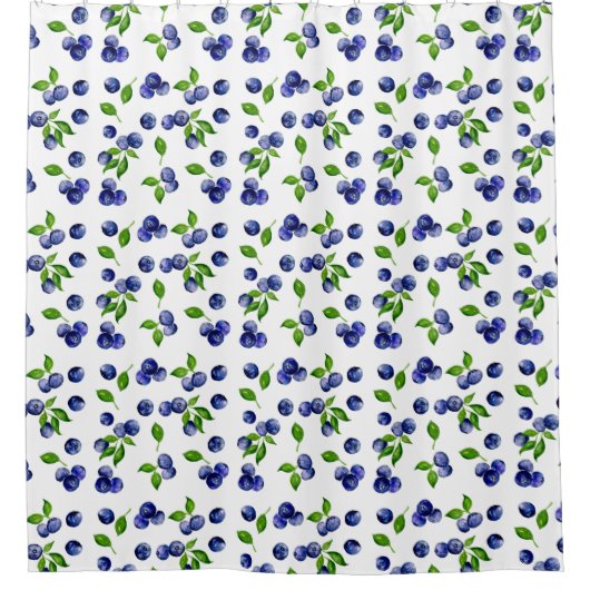 Blauwbes Waterverf Berry Kitchen Cute Fruit Douchegordijn (Voorkant)