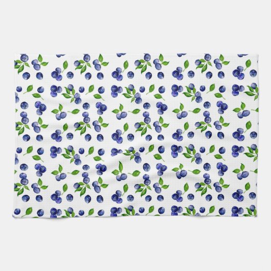 Blauwbes Waterverf Berry Kitchen Cute Fruit Theedoek (Horizontaal)