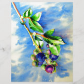 Blauwbes, waterverf schilderen (Voorkant)