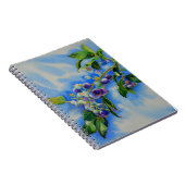 Blauwbes waterverf schilderen notitieboek (Rechterzijde)