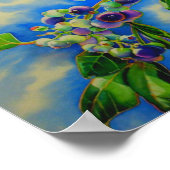 Blauwbes waterverf schilderen poster (Hoek)