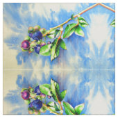 Blauwbes waterverf schilderen stof (Close Up)