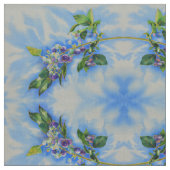 Blauwbes waterverf schilderen stof (Close Up)