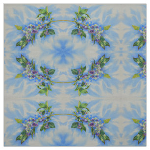 Blauwbes waterverf schilderen stof
