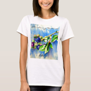 Blauwbes, waterverf schilderen t-shirt