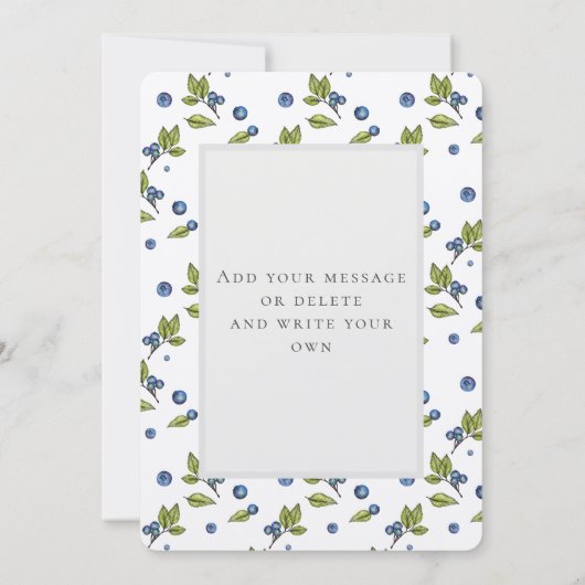 Blauwbes Weddenschap Hartelijk dank Kaart (Achterkant)