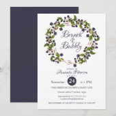 Blauwbes | WEDING BRUNCH & Bubble Kaart (Voorkant / Achterkant)