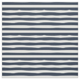 Blauwbesgolvende streep in marineblauw en ivoor ge stof