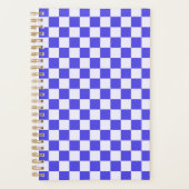 Blauwbesroom dambordpatroon planner (Voorkant)