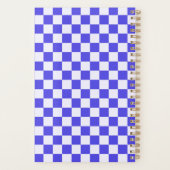 Blauwbesroom dambordpatroon planner (Achterkant)