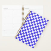 Blauwbesroom dambordpatroon planner (Display)