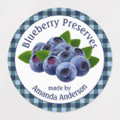 Blauwbessen Bewaarders Pset Circle Etiket Labels (Design 1)