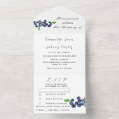 Blauwbessen brengen zomervakantie met oostenrijk all in one uitnodiging (Binnen)