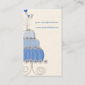 Blauwbessen bruiloft Aangepaste kaart / Visitekaartje (Achterkant)