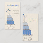 Blauwbessen bruiloft Aangepaste kaart / Visitekaartje (Voorkant / Achterkant)