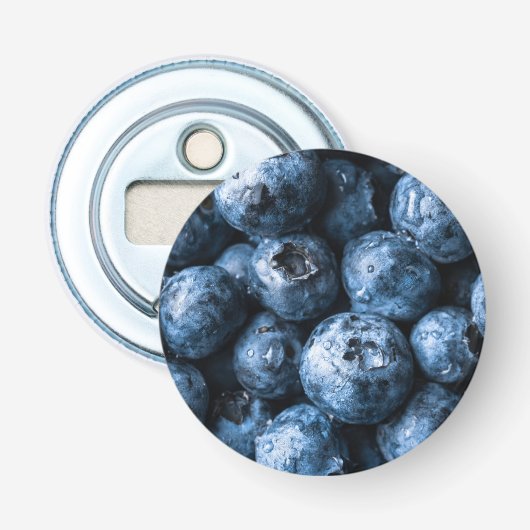Blauwbessen Button Flesopener (Voorkant)