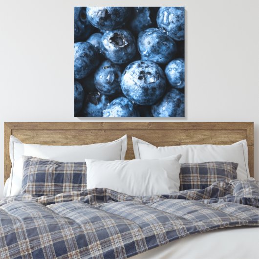Blauwbessen Canvas Afdruk (Insitu (Slaapkamer))