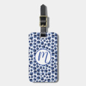 Blauwbessen Druk fruit af Bagagelabel (Voorkant verticaal)