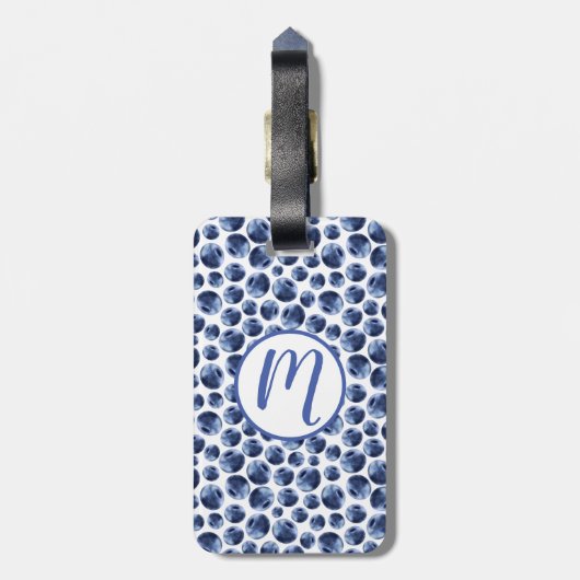 Blauwbessen Druk fruit af Bagagelabel (Achterkant verticaal)