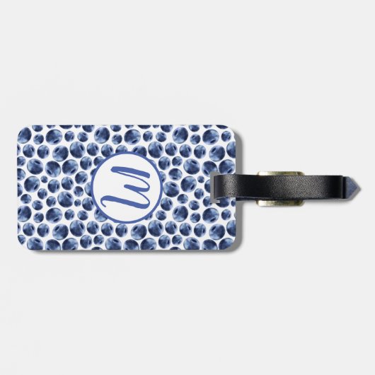 Blauwbessen Druk fruit af Bagagelabel (Achterkant horizontaal)