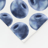 Blauwbessen Druk fruit af Fleece Deken (Hoek)