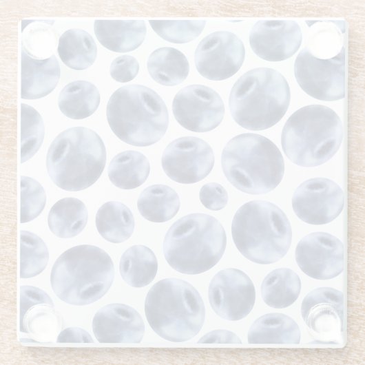 Blauwbessen Druk fruit af Glazen Onderzetter (Achterkant)