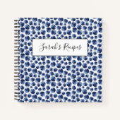 Blauwbessen Druk fruit af Notitieboek (Voorkant)