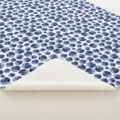 Blauwbessen Druk fruit af Sherpa Deken (3/4)