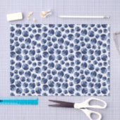 Blauwbessen Druk fruit af Tissuepapier (Craft)