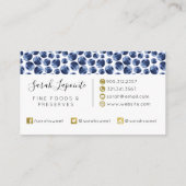 Blauwbessen Druk fruit af Visitekaartje (Achterkant)