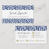 Blauwbessen Druk fruit af Visitekaartje (Voorkant / Achterkant)