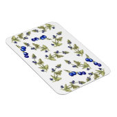 Blauwbessen en bladeren op Stem Vine magnet Magneet (Rechterzijde)