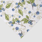 Blauwbessen en bloesems tissuepapier (Detail)