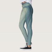 Blauwbessen en crème alles-over-druk Leggings (Links)