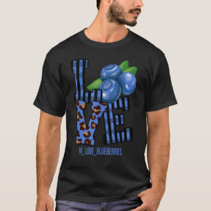 Blauwbessen Grafiek Blauwbes Boer Blauwbes T-shirt