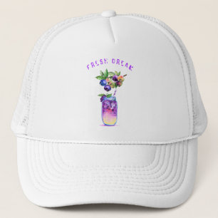 Blauwbessen Juice Cool Drink Fruits Trucker Hat Pet