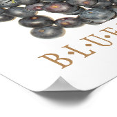 Blauwbessen Keukenkunst Poster (Hoek)