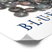 Blauwbessen Keukenkunst Poster (Hoek)